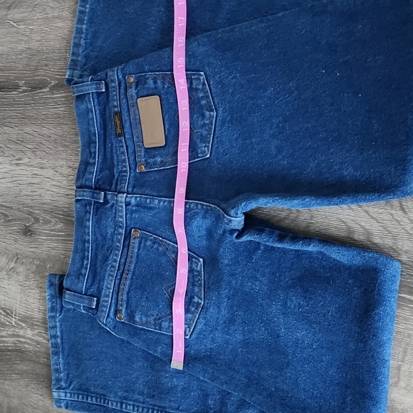 Vintage Wrangler High Rise Straight Leg Ankle/ Short Length Denim Jeans 0/24 - Picture 14 of 16